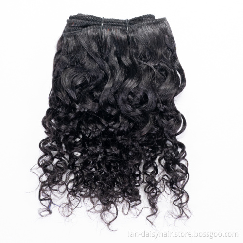 Red Short Curly Human Hair 6 Inches Short Body wave In Wholesale Cheap Price From Factory Directly